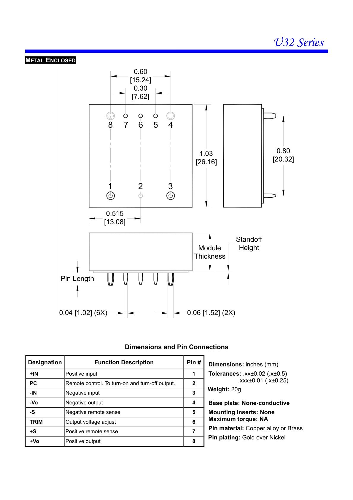 U32 Metal Enclosed Mechanical